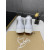 Christian Louboutin Louis Strass High-top Sneakers Calfskin White