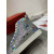 Christian Louboutin Louis Strass High-top Women Sneakers Iridescent Leather and Strass Silver