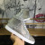 Christian Louboutin Louis Strass High-Top Sneakers Suede and Glitter Leather Silver