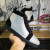 Christian Louboutin Louis Strass High-Top Sneakers Veau Velours Black