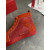 Christian Louboutin Louis Strass High-Top Sneakers Veau Velous and Strass Orange