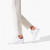 Christian Louboutin Low-top Fun Louis Junior Ivory/lining Blue Satin