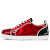 Christian Louboutin Low-top Fun Louis Junior Spikes Version Loubi/black Leather Sneaker