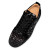 Christian Louboutin Low-top Louis Junior Black/silver Velvet Sneaker