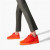 Christian Louboutin Low-top Louis Junior SP Sunrise/sunrise Mat Suede Leather