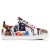 Christian Louboutin Low-top Louis Junior Spikes Multi/black Calf Sneaker