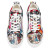 Christian Louboutin Low-top Louis Junior Spikes Multi/black Calf Sneaker