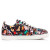 Christian Louboutin Low Top Louis Junior Spikes Orlato Black Calf Leather Multi