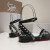 Christian Louboutin Mafaldina Flat Sandals Nappa Leather Black