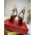 Christian Louboutin Mafaldina Spikes Sandals 100mm Nappa Leather Nude