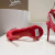 Christian Louboutin Mafaldina Spikes Sandals 100mm Patent Leather Rose