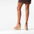 Christian Louboutin Malfadina Zeppa Sandals 120mm Calf Leather Brown