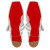 Christian Louboutin Mamastrapitina Ballerinas Strass Mesh And Nappa Leather Bianco