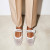 Christian Louboutin Mamastrapitina Ballerinas Strass Mesh And Nappa Leather Bianco