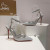 Christian Louboutin Marykate Queen 100MM Pumps Crystal-Embellished Glitter Silver