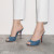 Christian Louboutin Me Dolly Plum Strass 100 Mm Mules Denim And Strass