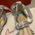 Christian Louboutin Mechante Reine Flats Spike Leather and PVC Silver