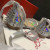 Christian Louboutin Mechante Reine Flats Spike Leather and PVC Silver