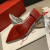 Christian Louboutin Mechante Reine Flats Spike Leather and PVC Silver