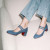 Christian Louboutin Miss Jane Plum Strass 55 Mm Mary Janes Denim And Strass