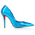 Christian Louboutin Miss Z 100 Mm Pumps Laminated Calf Leather Acqua