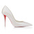 Christian Louboutin Miss Z 100 Mm Pumps Pearlescent Nappa Leather Bianco