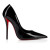 Christian Louboutin Miss Z 100 mm Pumps Patent Calf Leather Black