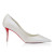 Christian Louboutin Miss Z 80 Mm Pumps Pearlescent Nappa Leather Bianco
