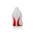 Christian Louboutin Miss Z 80 Mm Pumps Pearlescent Nappa Leather Bianco