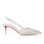 Christian Louboutin Miss Z Sling Sparkling 60 Mm Slingback Pumps Mesh And Strass Version Ivory