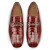 Christian Louboutin Mj Moc Man Loafers Alligator Embossed Calf Leather Acajou