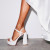 Christian Louboutin Movida Jane Sandal 130mm Sandals Nappa Leather Bianco