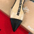 Christian Louboutin Nosy T-Strap Flat Sandals Leather and PVC Black