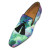 Christian Louboutin Officialito Loafers Crepe Satin Melancholia Print Multicolor