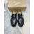 Christian Louboutin Our Georges Derby Shoes Grained Calf Leather Black