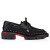 Christian Louboutin Our Steckel Derbies Calf Leather And Olona Canva Black