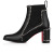 Christian Louboutin Out Line Spikes High Ankle Boot 70 mm Calfskin Black