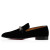 Christian Louboutin Oxford Equiswing Flat Black Cotton