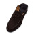 Christian Louboutin Penny No Back Loafer Calfskin Leather Dark Brown