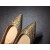 Christian Louboutin Pigalle Ballet Flats Strass Embellished Gold