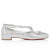 Christian Louboutin Pilouta Jane Spikes Ballerinas Specchio Leather Silver