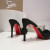 Christian Louboutin Planet Queen 85mm Pumps Satin Crystals Black