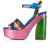 Christian Louboutin Platforms Manola Disco 120 mm Multi/alize Leather