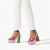 Christian Louboutin Platforms Manola Disco 120 mm Multi/alize Leather