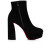 Christian Louboutin Platforms Movida Booty 130 mm Black Suede Calfskin