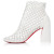 Christian Louboutin Porlibooty 85 Mm Low Boots Nappa Leather Bianco