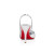 Christian Louboutin Posticha 80 Mm Sling Back Pumps Specchio Leather And Pvc Silver