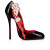 Christian Louboutin Pump Pinupina 130mm Black-multi/lin Psy Loubi Patent