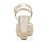 Christian Louboutin Pyraclou 110 Mm Espadrilles Nappa Leather Platine