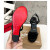 Christian Louboutin Pyraclou 120 mm Espadrilles Calf leather Black